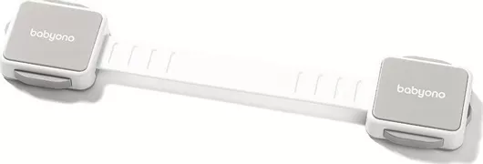 Προστατευτικό Ντουλαπιών & Συρταριών Babyono Πλαστικό 21.5x4.5cm Σετ 2τμχ Λευκό