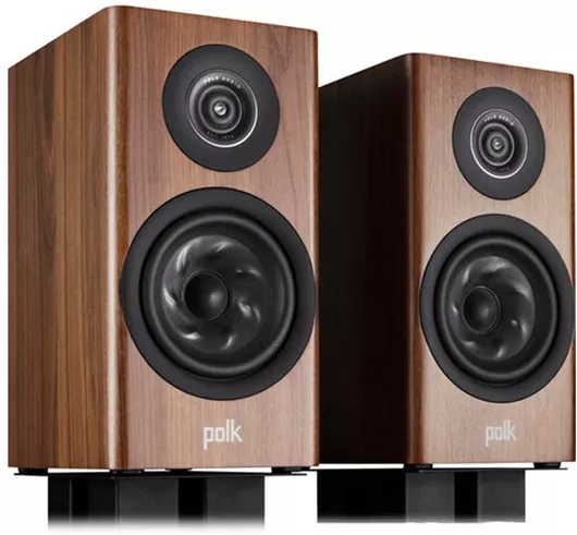 Σετ Ηχεία Hi-Fi Polk Audio Reserve R100 Βιλιοθήκης 2 Δρόμων 16.6x25.95x35.4cm από Καρυδιά Καφέ