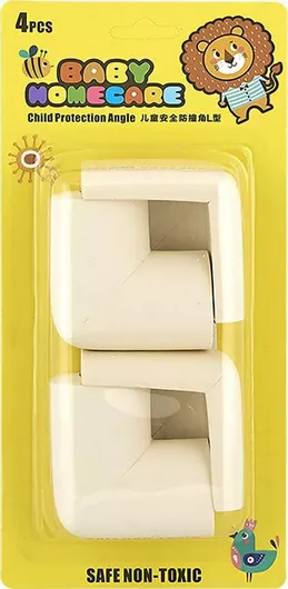 Προστατευτικά HOMie για Γωνίες Πλαστικό Σετ 4τμχ Εκρού