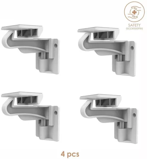 Bebe Stars Προστατευτικά για Ντουλάπια & Συρτάρια από Πλαστικό Λευκό 4τμχ