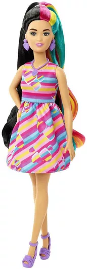 Κούκλα Barbie Mattel Totally Hair Hearts για 3+ Ετών