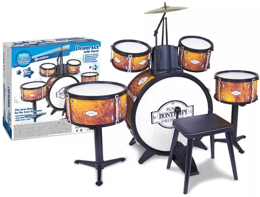 Μουσικό Παιχνίδι Ντραμς Bontempi με Καρεκλάκι για 3+ Ετών