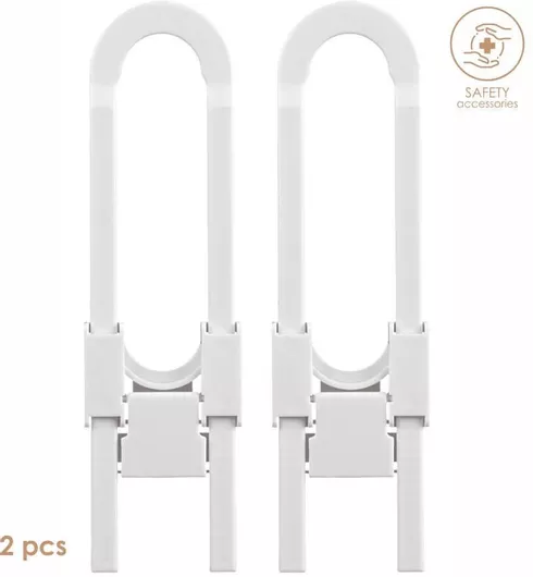 Bebe Stars Προστατευτικά για Ντουλάπια & Συρτάρια από Πλαστικό Λευκό 2τμχ