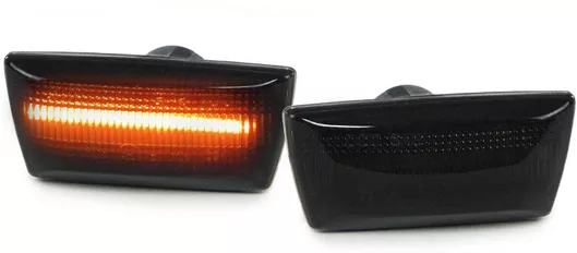 Πλαϊνά Φλας Φτερού για Opel Astra/Corsa/Insignia/Zafira Dynamic Led Σετ Μαύρο