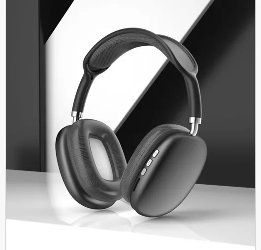Headphones P9 Pro Max Over Ear Bluetooth με 5 Ώρες Λειτουργίας Μαύρο