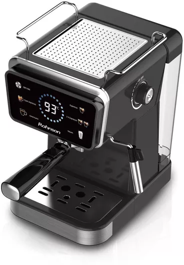 Αυτόματη Μηχανή Espresso Rohnson Hot & Cold R-98015 1350W Πίεσης 20bar Μαύρο