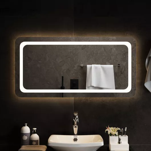 Καθρέπτης Μπάνιου vidaXL 151792 Ορθογώνιος LED 100x50cm