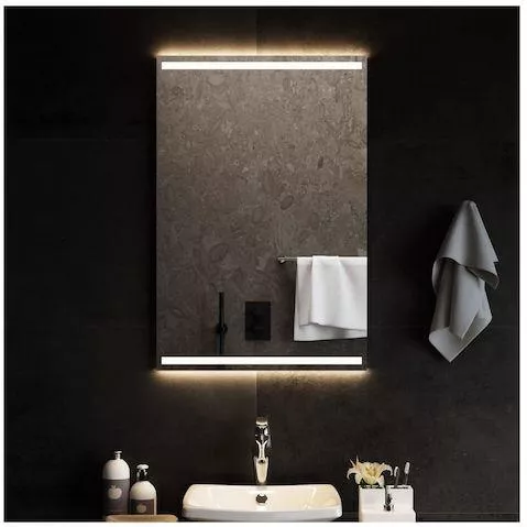 Καθρέπτης Μπάνιου vidaXL 3154069 Ορθογώνιος LED 90x60cm