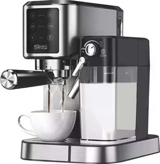 Μηχανή Espresso DSP KA3104 Αυτόματη 1350W Πίεσης 20bar για Cappuccino Ασημί