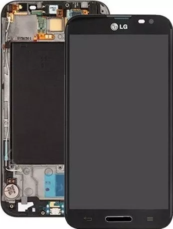 Οθόνη Κινητού LCD με Μηχανισμό Αφής & Πλαίσιο ACQ86379201 για LG Optimus Gpro Μαύρο