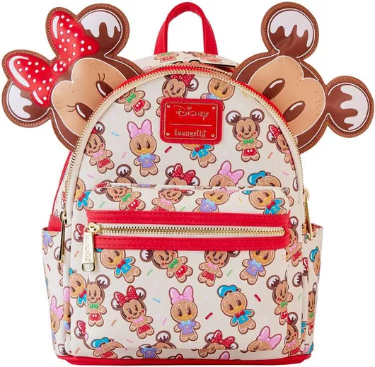 Παιδική Τσάντα Βόλτας Loungefly Disney: Mickey & Friends Gingerbread Cookie Πλάτης Πολύχρωμο