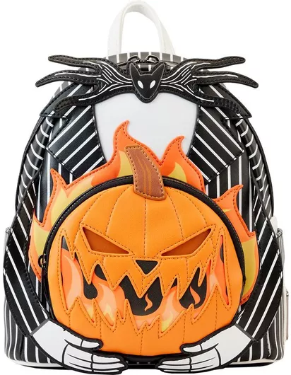 Παιδική Τσάντα Βόλτας Loungefly Disney: Nightmare Before Christmas - Jack Pumpkin Head Mini Backpack Πλάτης Πορτοκαλί