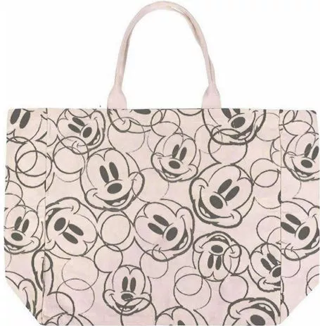 Παιδική Τσάντα Βόλτας Mickey Mouse Handbag Mickey AOP Ώμου Μπεζ