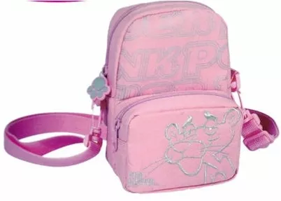 Παιδική Τσάντα Βόλτας Safta Pink Panther 19x15x5 Ώμου Ροζ