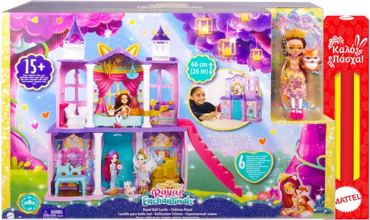 Παιχνιδολαμπάδα Mattel Enchantimals Πριγκιπικό Κάστρο με Κούκλα για 4+ Ετών