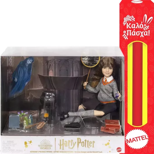 Παιχνιδολαμπάδα Mattel Harry Potter η Ερμιόνη με Ραβδί & Μαγικά Φίλτρα για 6+ Ετών