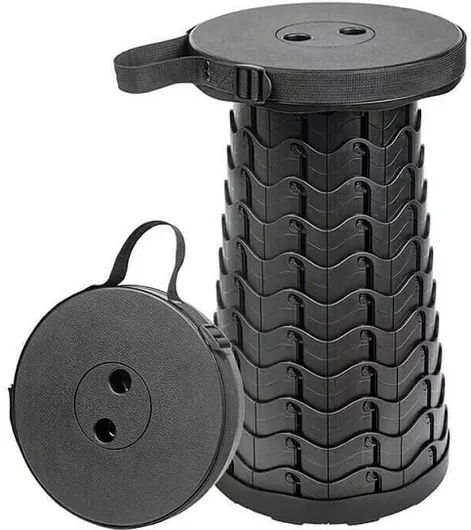 Πτυσσόμενο Σκαμπό Φορητό Τηλεσκοπικό Καμπινγκ Stool