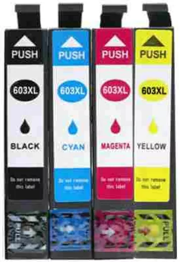 Συμβατά Μελάνια Εκτυπωτή Inkjet Τύπου Epson 603 XL C13T03A64010 Σετ 4τμχ Πολύχρωμο
