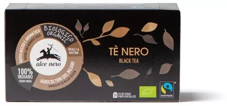 Τσάι Alce Nero Βιολογικό Μαύρο 35gr 20 Φακελάκια