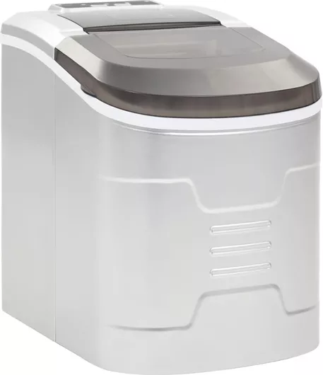Παγομηχανή vidaXL με Λειτουργία Ανάδευσης 2.4lt Ασημί