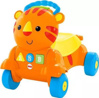 Περπατούρα Fisher Price Ride On Τιγράκι Πορτοκαλί για 12+ Mηνών