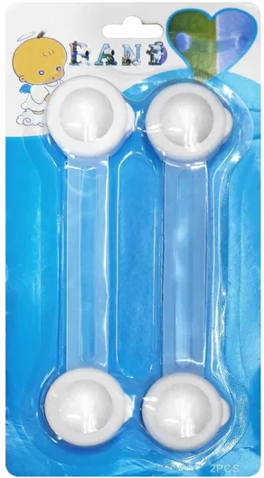 Προστατευτικό Ντουλαπιών & Συρταριών ToyMarkt Homie Σετ 2τμχ Λευκό