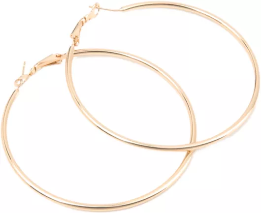Γυναικεία Σκουλαρίκια Κρίκοι Ro-Ro Accessories από Ατσάλι Επιχρυσωμένα