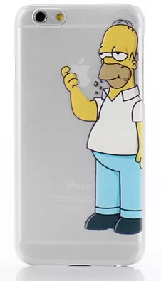Θήκη Κινητού Back Cover 4.7" με Λόγκο Simpson για Apple iPhone 6 Πλαστικό Λευκό