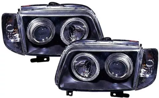 Φανάρια Μπροστινά Αυτοκινήτου Diederichs Angel Eyes για Volkswagen Polo 99-01 Σετ 2τμχ Μαύρο