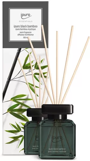 Αρωματικό Χώρου με Sticks iPuro Essentials 100ml Black Bamboo Σετ 6τμχ
