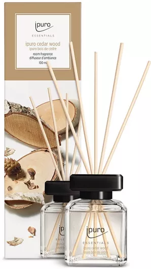 Αρωματικό Χώρου με Sticks iPuro Essentials 100ml Cedar Wood Σετ 6τμχ