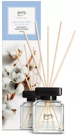Αρωματικό Χώρου με Sticks iPuro Essentials 100ml Cotton Fields Σετ 6τμχ