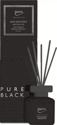 Αρωματικό Χώρου με Sticks iPuro Essentials 100ml Pure Black Σετ 6τμχ