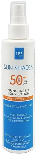 Αντηλιακή Λοσιόν Σώματος Ag Pharm Sun Shades Αδιάβροχη SPF50 σε Spray 200ml