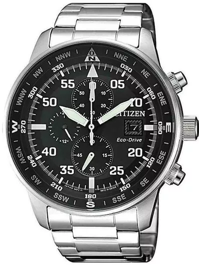 Ανδρικό Ρολόι Citizen με Μεταλλικό Μπρασελέ Ασημί