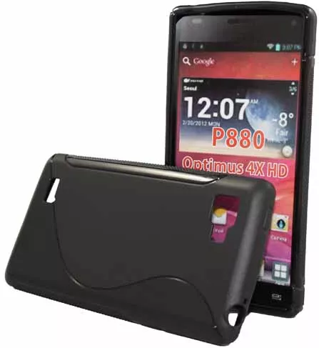 Θήκη Κινητού Back Cover για LG Optimus 4X HD P880 Σιλικόνη Μαύρο