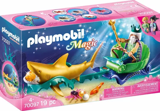 Playmobil Magic Sea King with Shark Carriage για 4 ετών