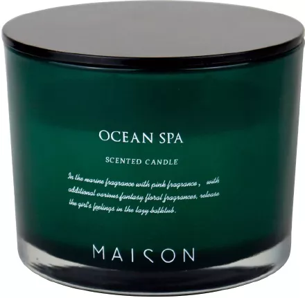 Αρωματικό Κερί InTheBox 024744 Wellness σε Βάζο Σετ 12τμχ Πράσινο/Μαύρο