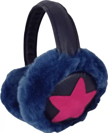 Γυναικεία Earmuffs με Αστέρι Μπλε One Size