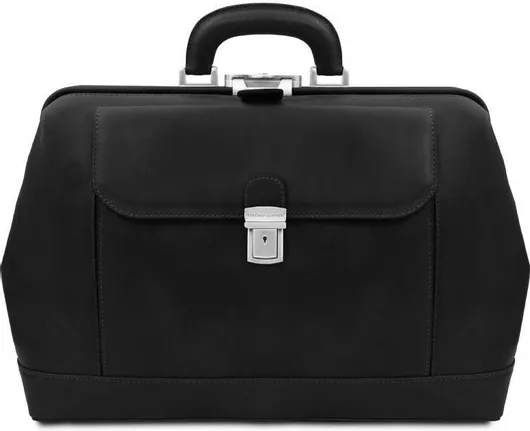 Ιατρική Τσάντα Tuscany Leather Δερμάτινη Μαύρο
