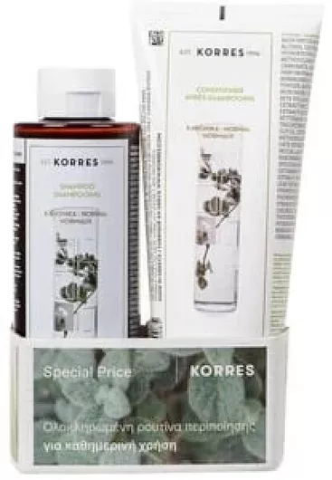 Korres Αλόη & Δίκταμο Σετ Περιποίησης Μαλλιών με Σαμπουάν και Conditioner 2τμχ