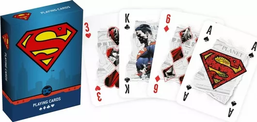 Τράπουλα Cartamundi Συλλεκτική Superman Πλαστικοποιημένη