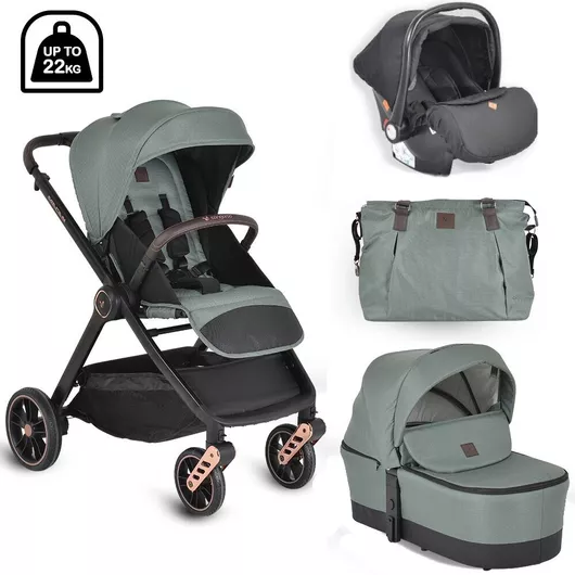 Καρότσι Μωρού Cangaroo Αναδιπλούμενο από Νεογέννητο Macan Green