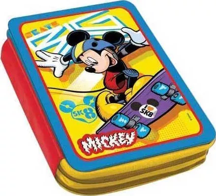 Διακάκης Mickey Κασετίνα Γεμάτη Μεταλλική με 2 Θήκες Πολύχρωμη