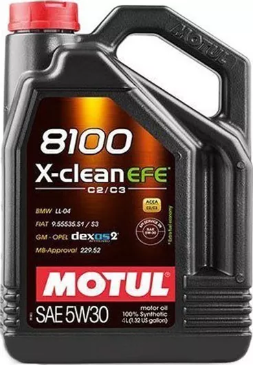 Λάδι Αυτοκινήτου Motul Συνθετικό 8100 X-Clean EFE 5W-30 C2/C3 4lt