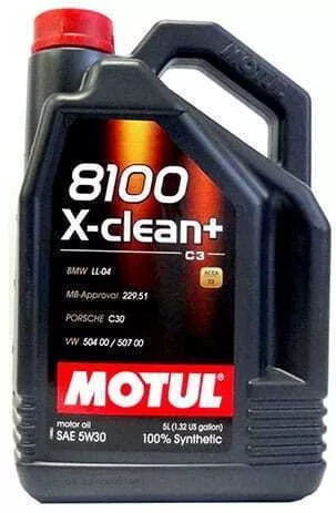 Λάδι Αυτοκινήτου Motul Συνθετικό 8100 X-Clean+ 5W-30 C3/API SM/CF 5lt