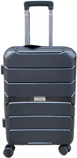 Βαλίτσα Ταξιδίου Ormi Καμπίνας Σκληρή Ύψους 55cm με 4 Ρόδες Μαύρο