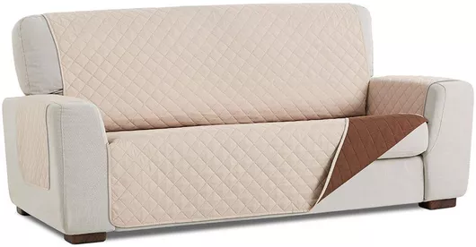 Κάλυμμα Τριθέσιου Καναπέ Belmarti 200x180cm Μπεζ