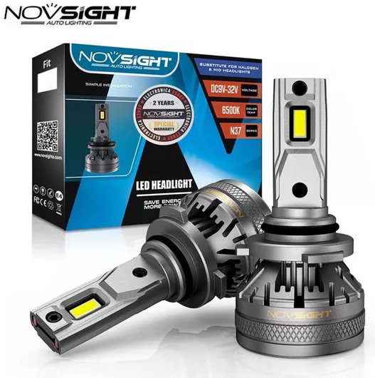 Λάμπες Αυτοκινήτου NovSight HB4-9006 LED 6500K Ψυχρό Λευκό 12-24V 120W Σετ 2τμχ