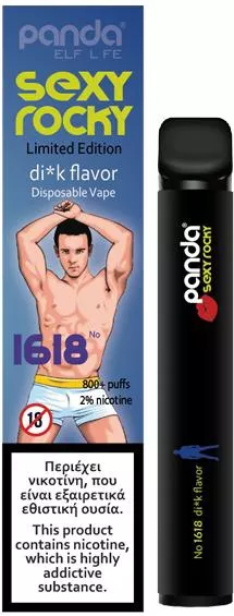 Disposable Vape Panda Abyss Dick Flavor Sexy Rocky (1618) 2% Nicotine 2ml |  SHOPFLIX